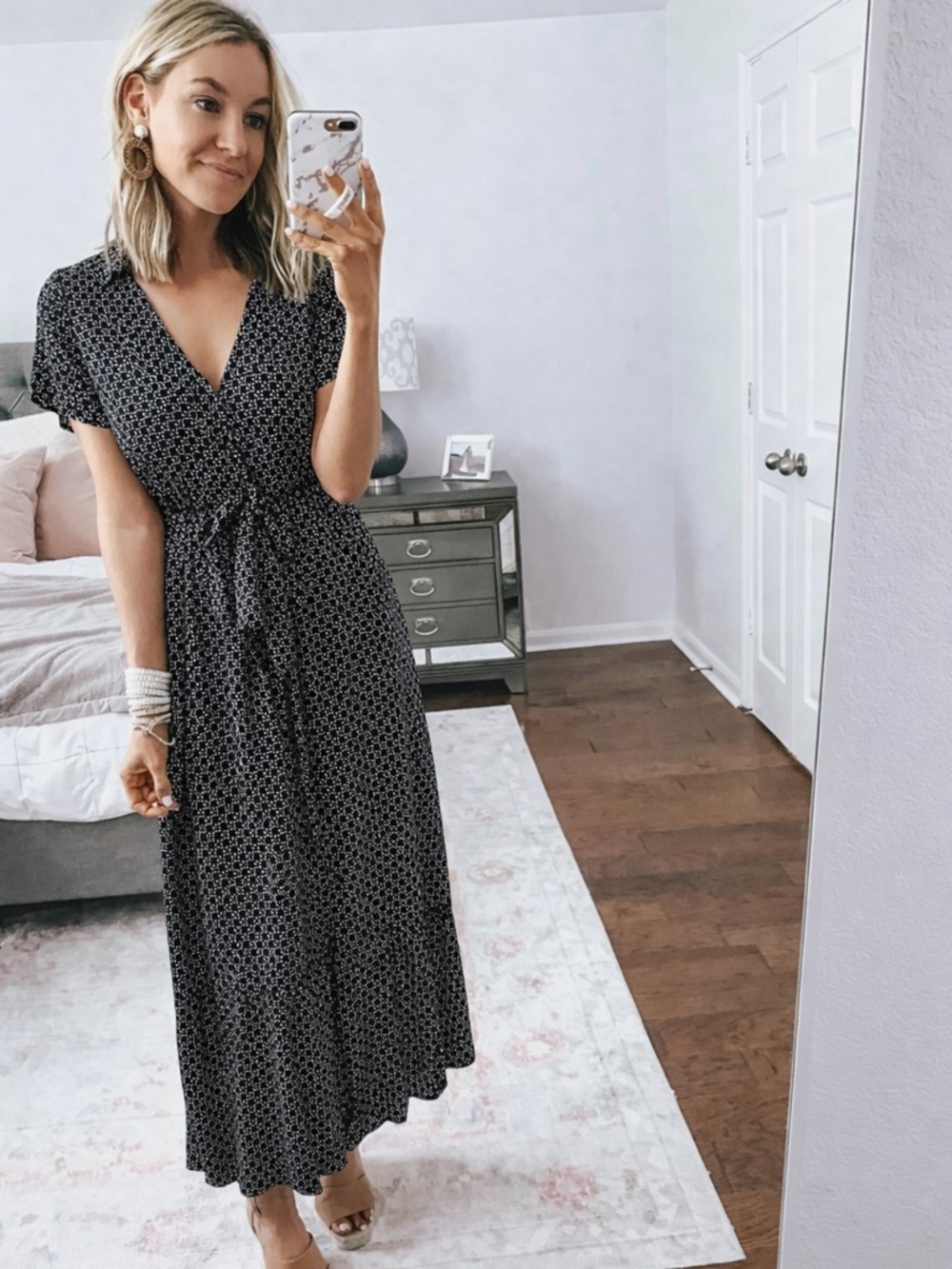 Abercrombie & Fitch Tie Midi Dress